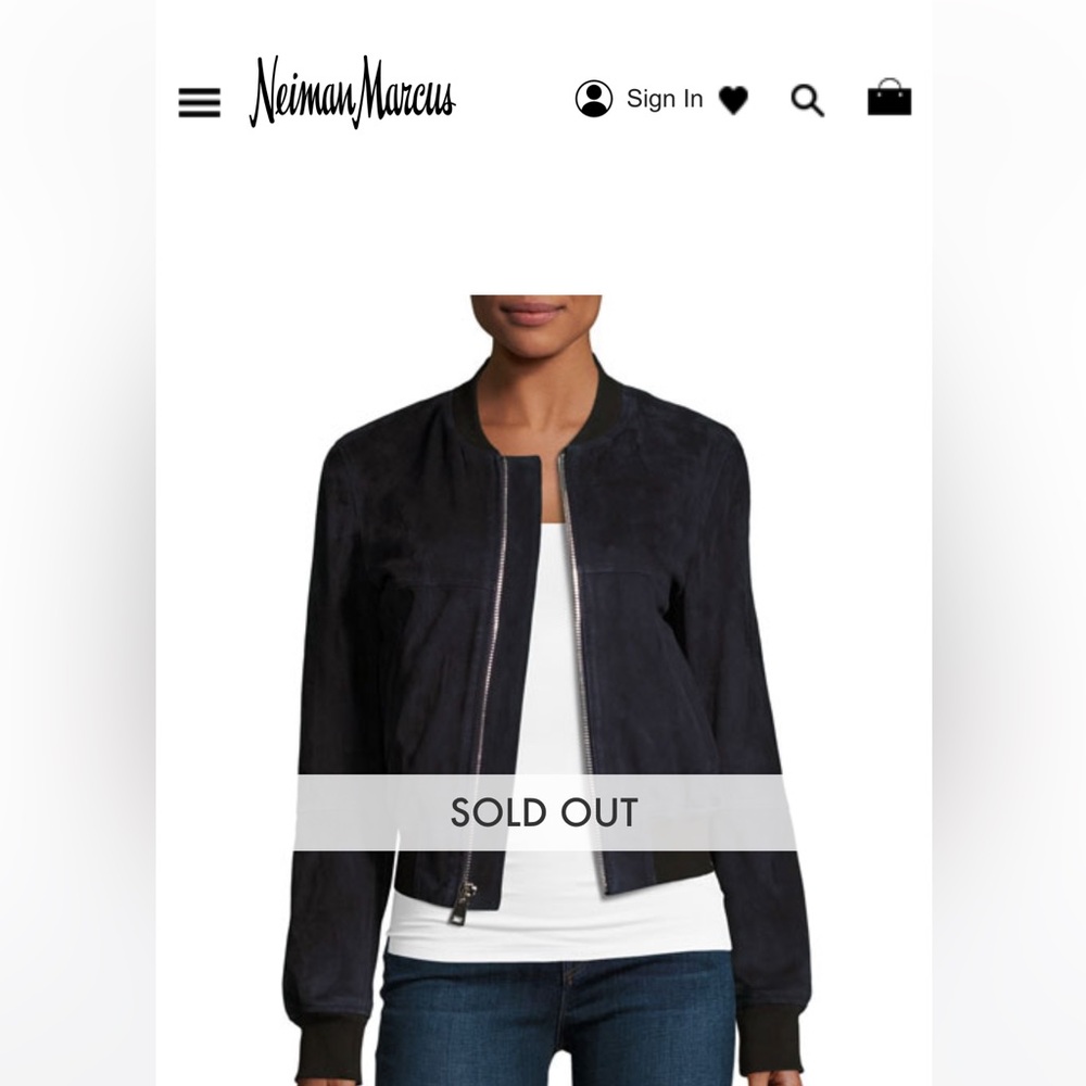 Theory suede jacket XS